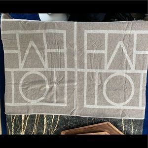 TOTÊME
Brown Wool & Cashmere Monogram Scarf
